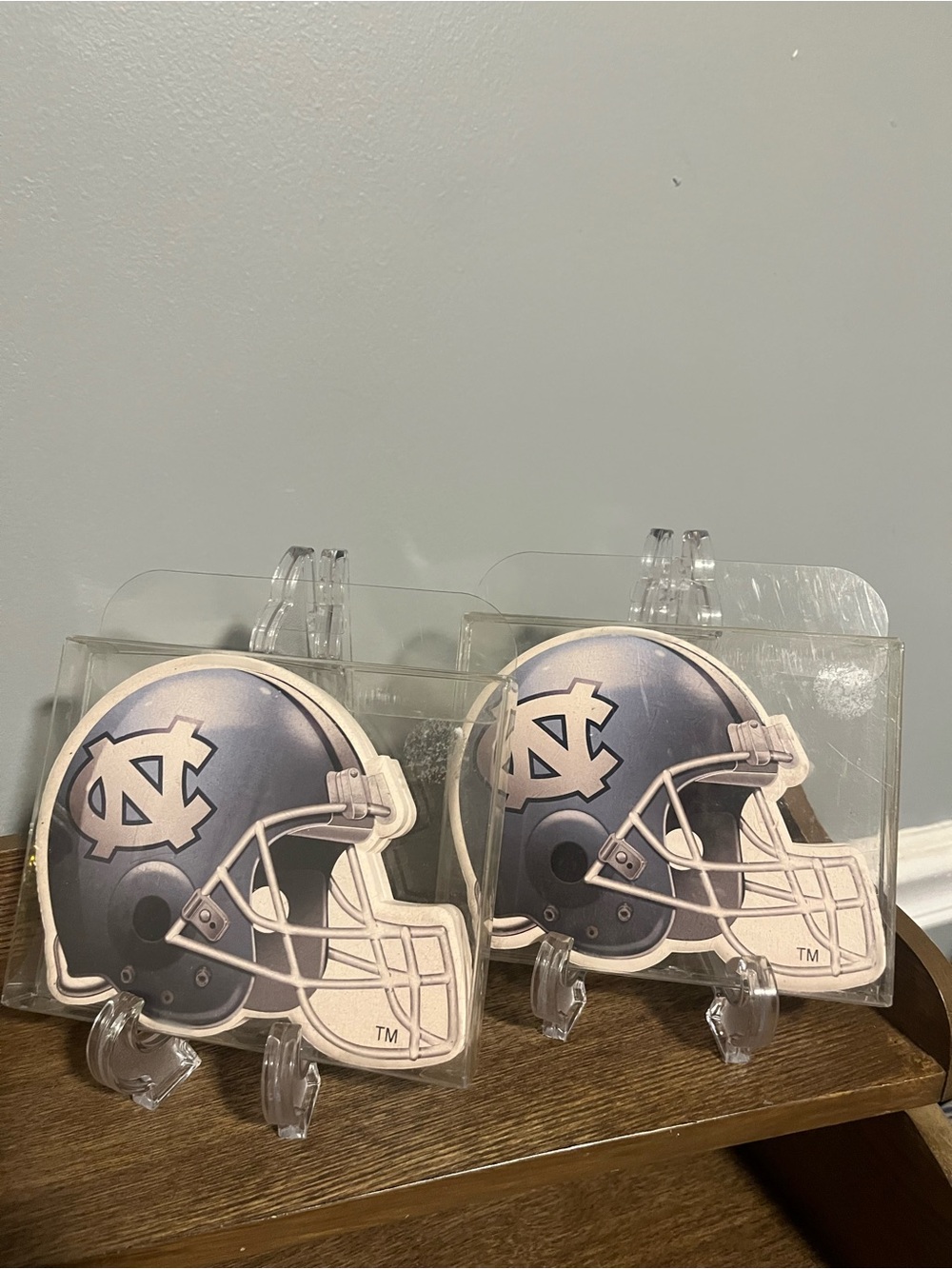 Rare/HTF 🏈 New University of North Carolina Coasters Football Helmets Qty 4